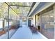 Covered patio with comfortable seating, offering shade and privacy at 5357 Cobblestone Ct, Wesley Chapel, FL 33543