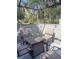 Relaxing patio with seating and fire pit, perfect for outdoor entertaining at 5357 Cobblestone Ct, Wesley Chapel, FL 33543