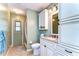 Clean bathroom with granite countertop and updated vanity at 807 Belle Timbre Ave, Brandon, FL 33511