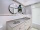 Bathroom with double vanity and large mirrors at 4405 Vieux Carre Cir # 46, Tampa, FL 33613