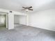 Bright bedroom with mirrored closet and ceiling fan at 4405 Vieux Carre Cir # 46, Tampa, FL 33613
