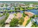 Aerial view of the house and surrounding neighborhood at 6208 Spoonbill Dr, New Port Richey, FL 34652