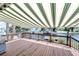 Relaxing deck with a retractable awning offering shade at 6208 Spoonbill Dr, New Port Richey, FL 34652