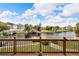 Back deck overlooking the canal and neighborhood at 6208 Spoonbill Dr, New Port Richey, FL 34652