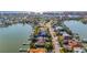 Single-story home with a waterfront view and lush landscaping at 16323 Redington Dr, Redington Beach, FL 33708