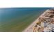 Aerial view of beachfront property with ocean and building views at 16323 Redington Dr, Redington Beach, FL 33708