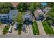 Home's aerial view, showing location and neighborhood at 394 Ulelah Ave, Palm Harbor, FL 34683