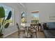 Bright dining area with table and chairs, offering a view through nearby windows at 394 Ulelah Ave, Palm Harbor, FL 34683