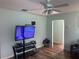 Inviting living room with a ceiling fan, and a wall-mounted TV for entertainment at 2716 49Th S St, Gulfport, FL 33707