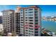 Luxury waterfront condo building with stunning water views and private balconies at 736 Island Way # 606, Clearwater Beach, FL 33767