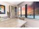 Bright dining area with water views and built-in hutch at 736 Island Way # 606, Clearwater Beach, FL 33767