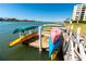 Dockside kayak storage for residents, offering convenient water access at 736 Island Way # 606, Clearwater Beach, FL 33767