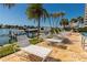 Pool deck with lounge chairs and waterfront views at 736 Island Way # 606, Clearwater Beach, FL 33767