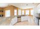 Large kitchen with island, stainless steel appliances, and granite countertops at 924 Bunker View Dr, Apollo Beach, FL 33572