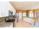 Modern kitchen with stainless steel appliances and granite countertops at 924 Bunker View Dr, Apollo Beach, FL 33572
