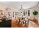 Charming dining room with hardwood floors and a chandelier at 2311 Brevard Ne Rd, St Petersburg, FL 33704