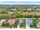 Aerial view of three houses and neighborhood at 22247 Red Jacket Ln, Land O Lakes, FL 34639