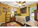 Cozy bedroom with a double bed and colorful decor at 22247 Red Jacket Ln, Land O Lakes, FL 34639