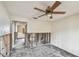 A bedroom with a ceiling fan, under renovation at 440 77Th Ave, St Pete Beach, FL 33706