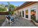 Private backyard with patio and seating area at 587 Hillcrest Dr, Largo, FL 33771