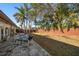 Large backyard with patio and fenced yard at 587 Hillcrest Dr, Largo, FL 33771