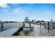 Private boat dock on a calm waterway at 635 115Th Ave, Treasure Island, FL 33706