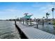 Private boat lift with dock access at 635 115Th Ave, Treasure Island, FL 33706