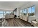 Living room with water views and stylish decor at 635 115Th Ave, Treasure Island, FL 33706