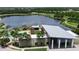 Modern community center near lake and pool at 6650 Current Dr, Apollo Beach, FL 33572