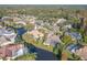 Aerial view of house and neighborhood at 1000 Chillum Ct, Safety Harbor, FL 34695