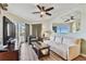 Living room with comfortable seating and ocean views at 12000 Gulf Blvd # 309N, Treasure Island, FL 33706
