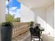 Private balcony with table and chairs, offering an outdoor seating area at 1340 Bayshore Blvd # 407, Dunedin, FL 34698