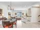 Spacious dining area overlooking the living room at 1340 Bayshore Blvd # 407, Dunedin, FL 34698