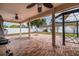Covered patio area with brick flooring and gazebo at 2790 Pinellas Point S Dr, St Petersburg, FL 33712