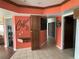 Kitchen with corner pantry and access to hallway at 3922 Lake Joyce Dr, Land O Lakes, FL 34639