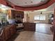 Kitchen with stainless steel appliances and breakfast bar at 3922 Lake Joyce Dr, Land O Lakes, FL 34639