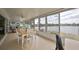 Inviting lanai with views of the waterfront, perfect for relaxing or dining at 407 Blackhawk Cir, Sun City Center, FL 33573