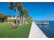Relaxing waterfront view with a home and dock visible at 6119 Gnarled Oak Ln, Englewood, FL 34223