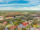 Aerial view of houses and community at 15106 Meadowlake St, Odessa, FL 33556
