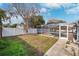 Private backyard featuring a pool and open space at 15106 Meadowlake St, Odessa, FL 33556