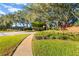 Landscaped entrance to neighborhood at 15106 Meadowlake St, Odessa, FL 33556