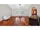 Hardwood floors, vaulted ceilings, and access to the entryway at 15106 Meadowlake St, Odessa, FL 33556
