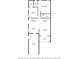 Detailed floor plan showcasing a spacious layout with a large living room, kitchen, and primary bedroom at 3466 Maclaren Dr, Palm Harbor, FL 34684