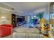 Spacious living room with comfortable seating and fireplace at 6 Belleview Blvd # 105, Belleair, FL 33756