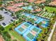 Community pickleball courts with ample space at 17554 Holly Well Ave, Wimauma, FL 33598