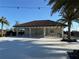 Outdoor community clubhouse with seating and string lights at 17702 Cresswind Ter, Bradenton, FL 34211