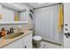 Simple bathroom with shower/tub combo at 3806 Gulf Of Mexico Dr # C211, Longboat Key, FL 34228