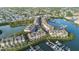 Large waterfront community with many units and boat slips at 4338 Spinnaker Cove Ln, Tampa, FL 33615