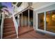 Private back patio with access to the interior and yard at 4338 Spinnaker Cove Ln, Tampa, FL 33615