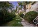Landscaped backyard with lush greenery, providing a peaceful atmosphere at 4338 Spinnaker Cove Ln, Tampa, FL 33615